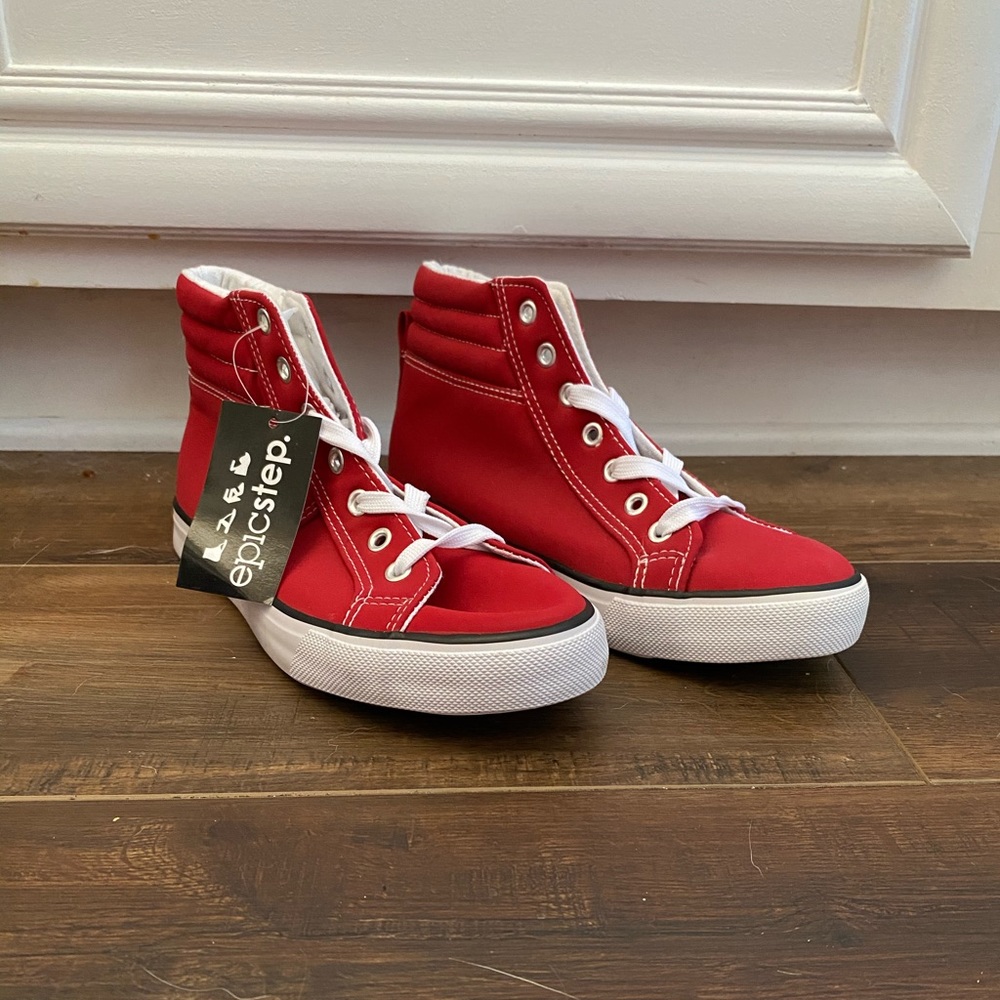 EpicStep Red High Top Sneakers